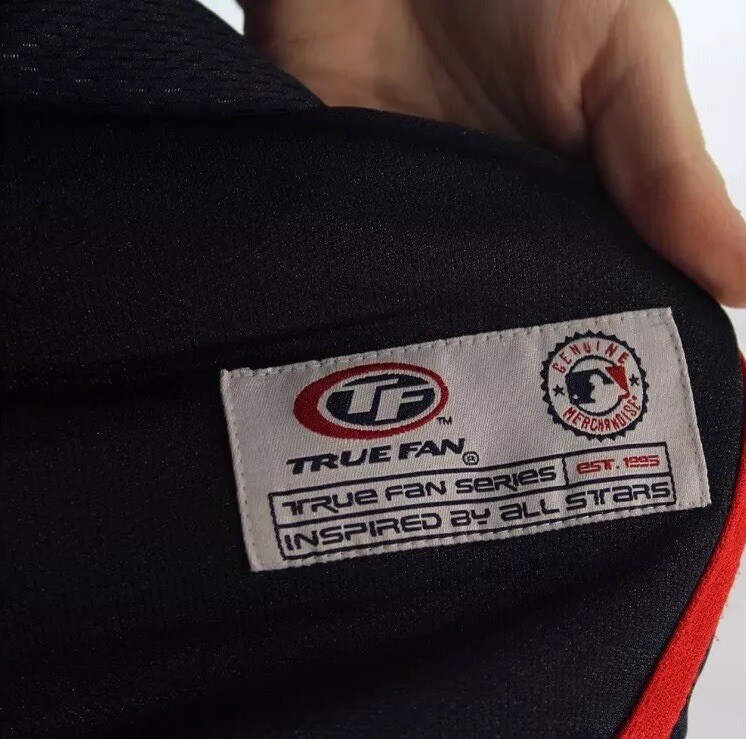 Men's True Fan MLB Minnesota Twins American League Navy Baseball Jersey Size L gallery