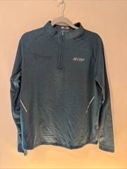 CEP Men’s Teal Medium Rock ‘n’ Roll Running Series 1/4 Zip Pullover