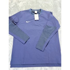 Nike Player Pullover Baseball Long Sleeve Jersey Top Blue Size S New