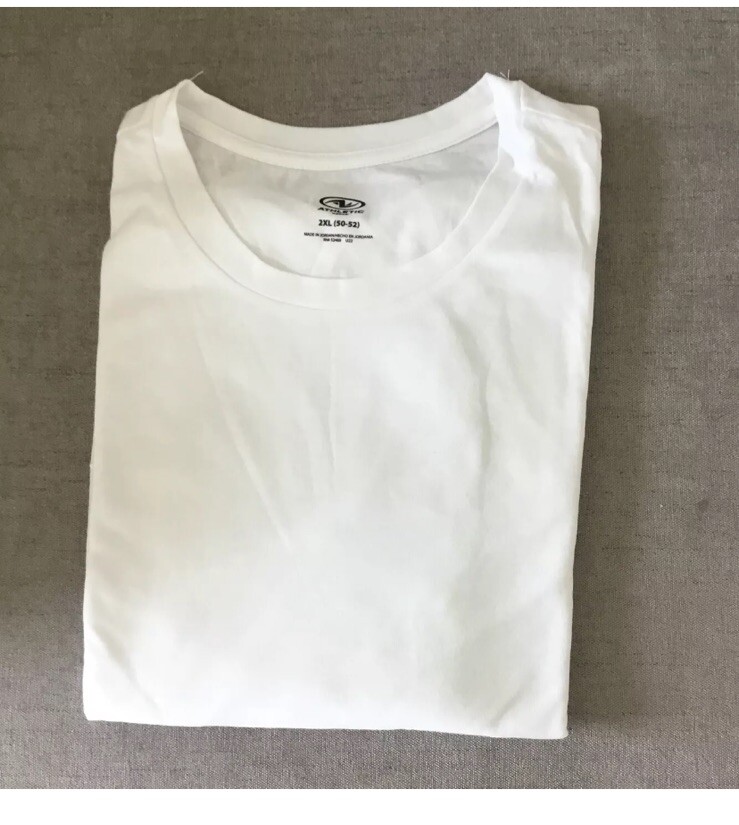 Athletic Works Men's Active White Long Sleeve Tri Blend Tee 2XL (50-52) gallery