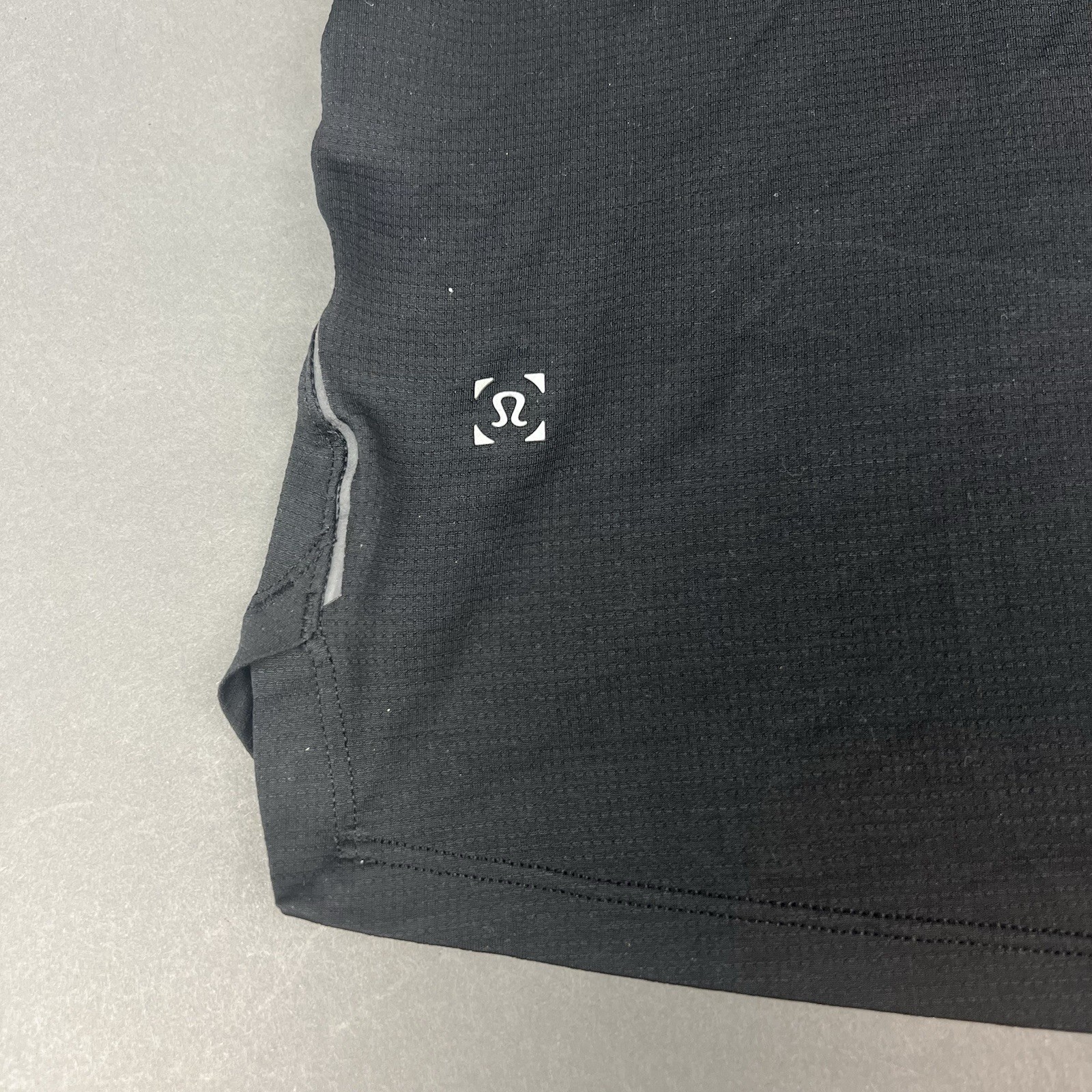 Lululemon Tank Top Mens Medium Black Gray Fast And Free Running Sleeveless Shirt gallery