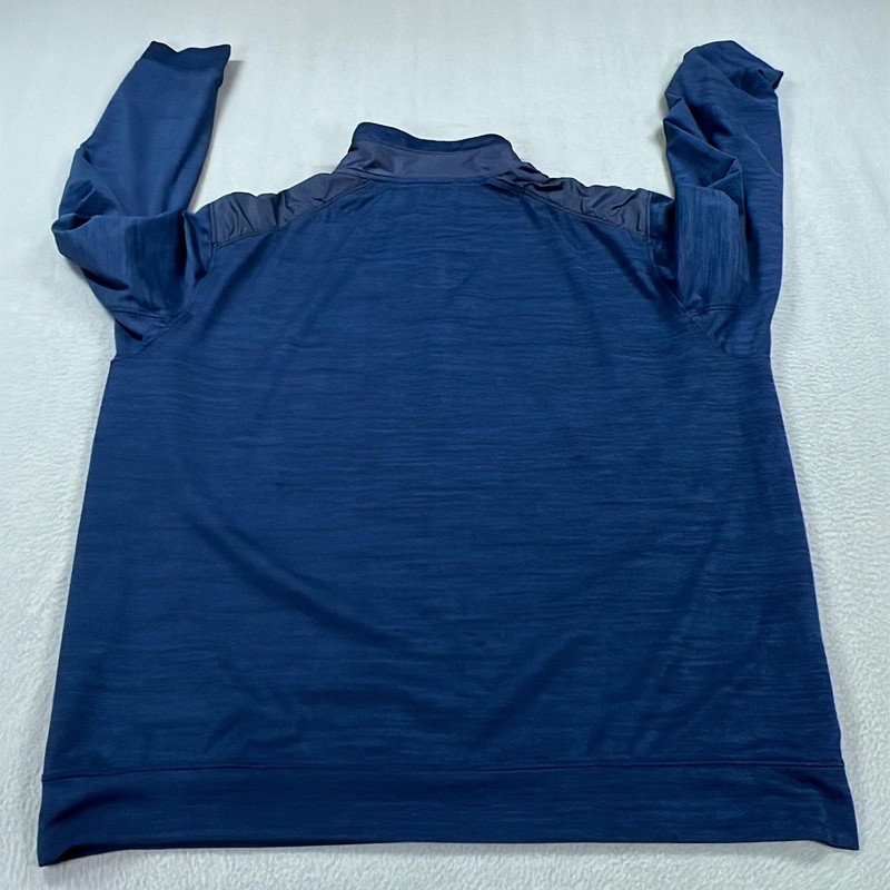 Tommy Bahama Island Zone Quarter Zip Pullover Mens Large Blue Stretch Marlin gallery