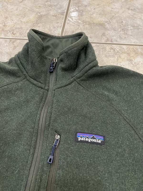 Men's S Patagonia Performance Better Sweater Army Green 1/4 Zip Fleece Hiking gallery