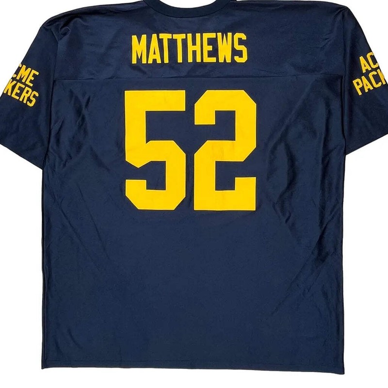 Green Bay Packers N.F.L. Team Apparel Football Football Jersey - 2XL Navy Polyes gallery