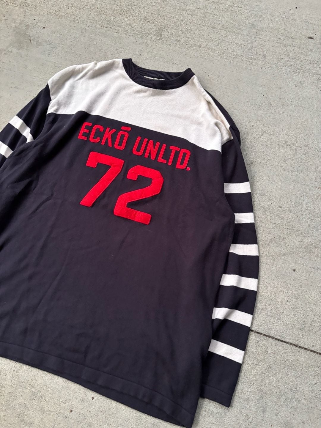 Ecko Unltd. 72 Long Sleeve Striped Jersey Pullover gallery