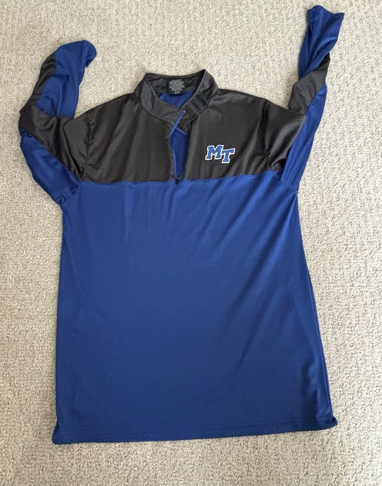 Colosseum Athletics MTSU 1/4 Zip Men's Large Gray Middle Tennessee University