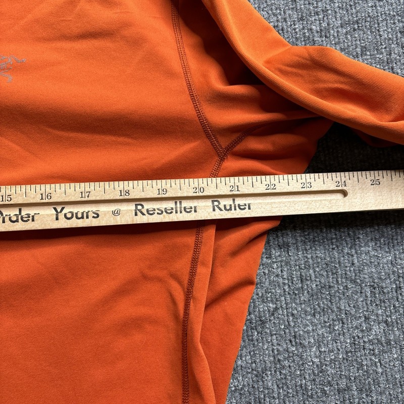 Arc'teryx Rho LT Zip Neck Base Layer Mens XL Orange Pullover Gorpcore Ski 13029 gallery