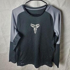 Nike Shirt Men’s L Black Gray Kobe Bryant Mamba Fearless Dri Fit Logo Shooting