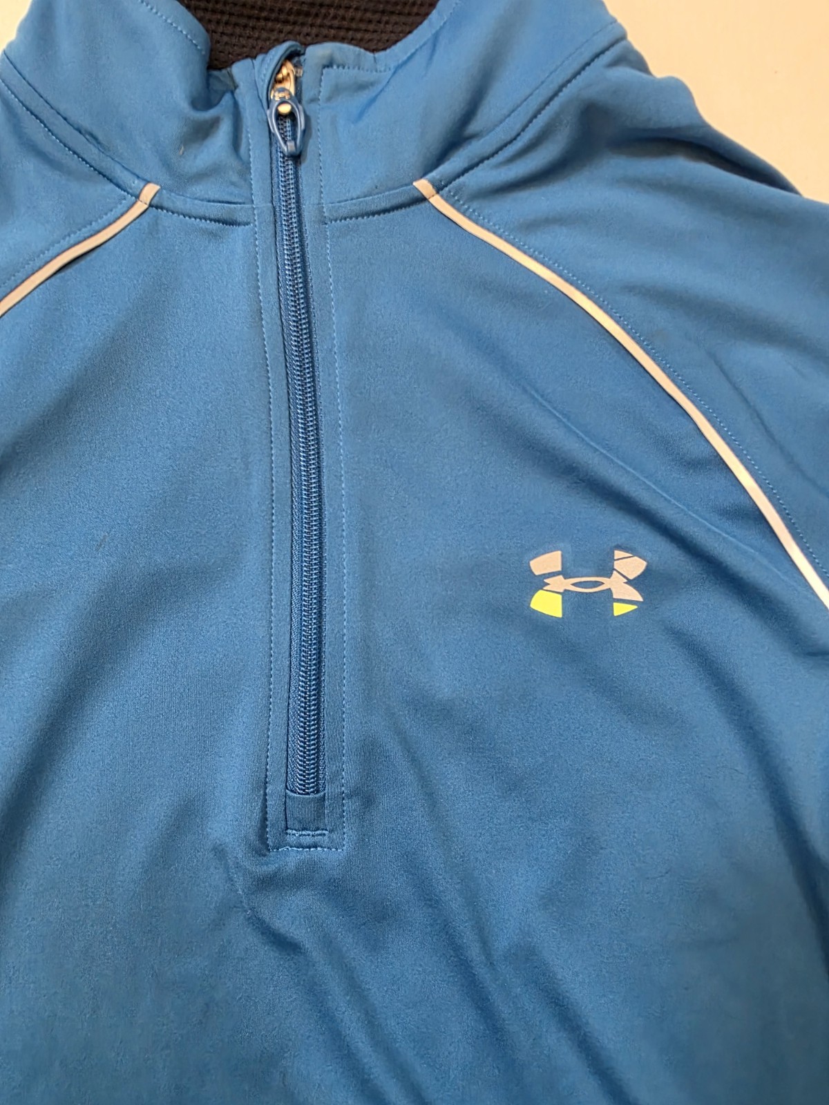Under Armour Run All Season Men's M Pullover 1/4 Zip Blue Regular Medium gallery