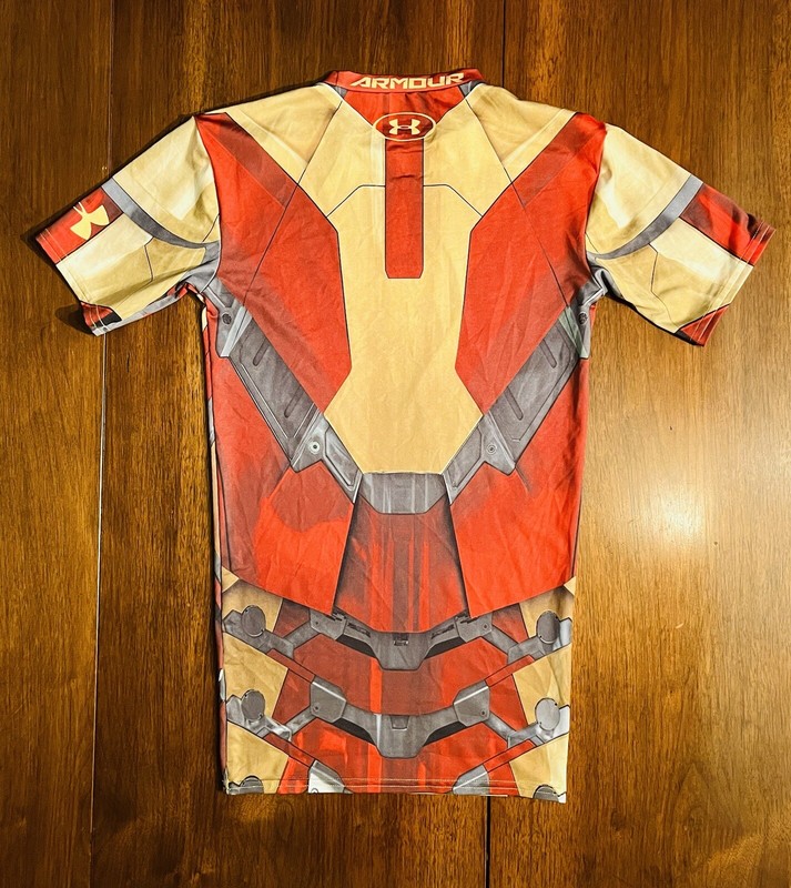 Under Armour 09 Iron Man Heat Gear Compression Top Shirt Jersey Mens Size S gallery