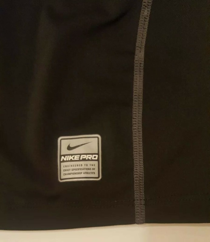 Nike Pro Fit Black Sports T Shirt Men's Medium Authentic Atheletic Fit Stretchy gallery