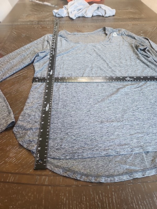 Adidas Long Sleeve Heather Grey Pullover No Size See Measurements for Size gallery