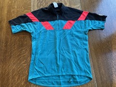 Vtg 1980s Nike Echelon Short Sleeve 1/4 Zip Cycling Jersey, Men’s L. Made In USA