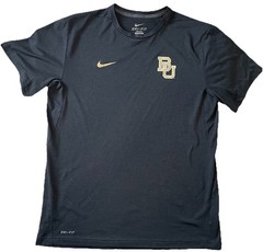 Nike Baylor Bears Dri-Fit Shirt Men’s Large Gray Athletic Tee BU College Swoosh