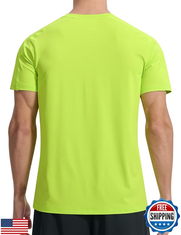 EZRUN Men's Lightweight Short Sleeve T-Shirt Quick Dry Workout Running Athlet gallery