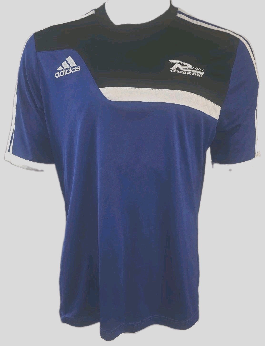 Adidas Florida Rush Soccer Jersey Blue/Black Size L Used Climalite. gallery