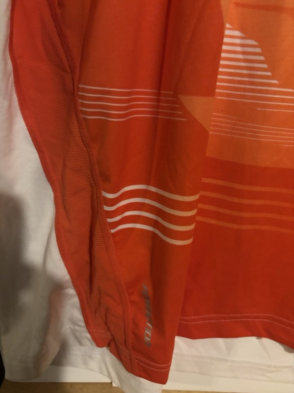 Adidas AdiZero ForMotion Tennis Crew Shirt Men's XXL White Orange gallery