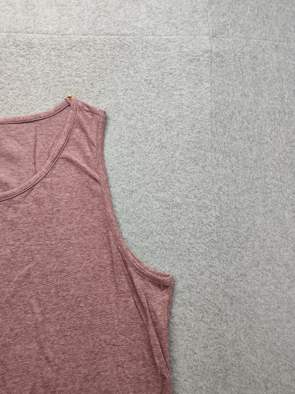 H&M Men Tank Top L Heathered Red Regular Fit Yoga Gym Performance Activewear gallery