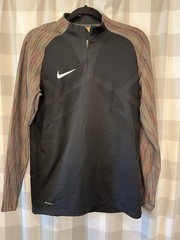 Rare Nike Aeroswift Women’s Quarter Zip Activewear Top Black Multi Size M