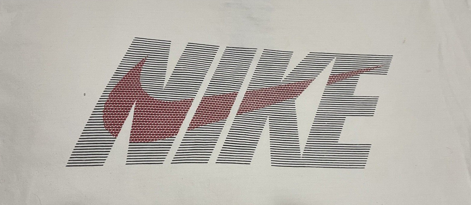 Nike Shirt Men's XL White Short Sleeve Center Logo Spellout 100% Cotton gallery