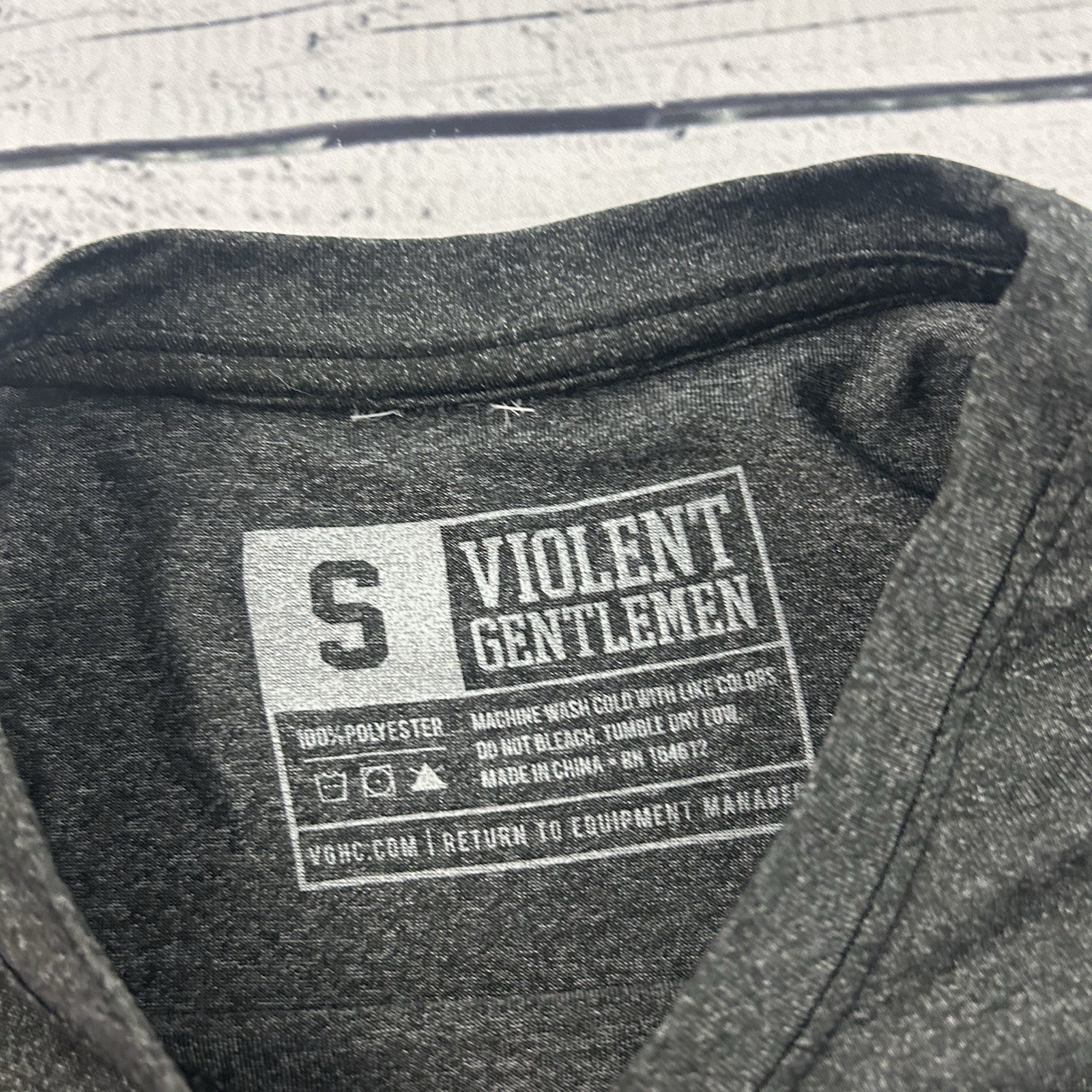 Violent Gentlemen Hockey Club Short Sleeve Athletic Shirt Men's Small Gray gallery