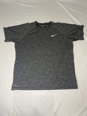 Nike Swim Men’s DRI FIT Grey UPF 40+ Tee Shirt LARGE