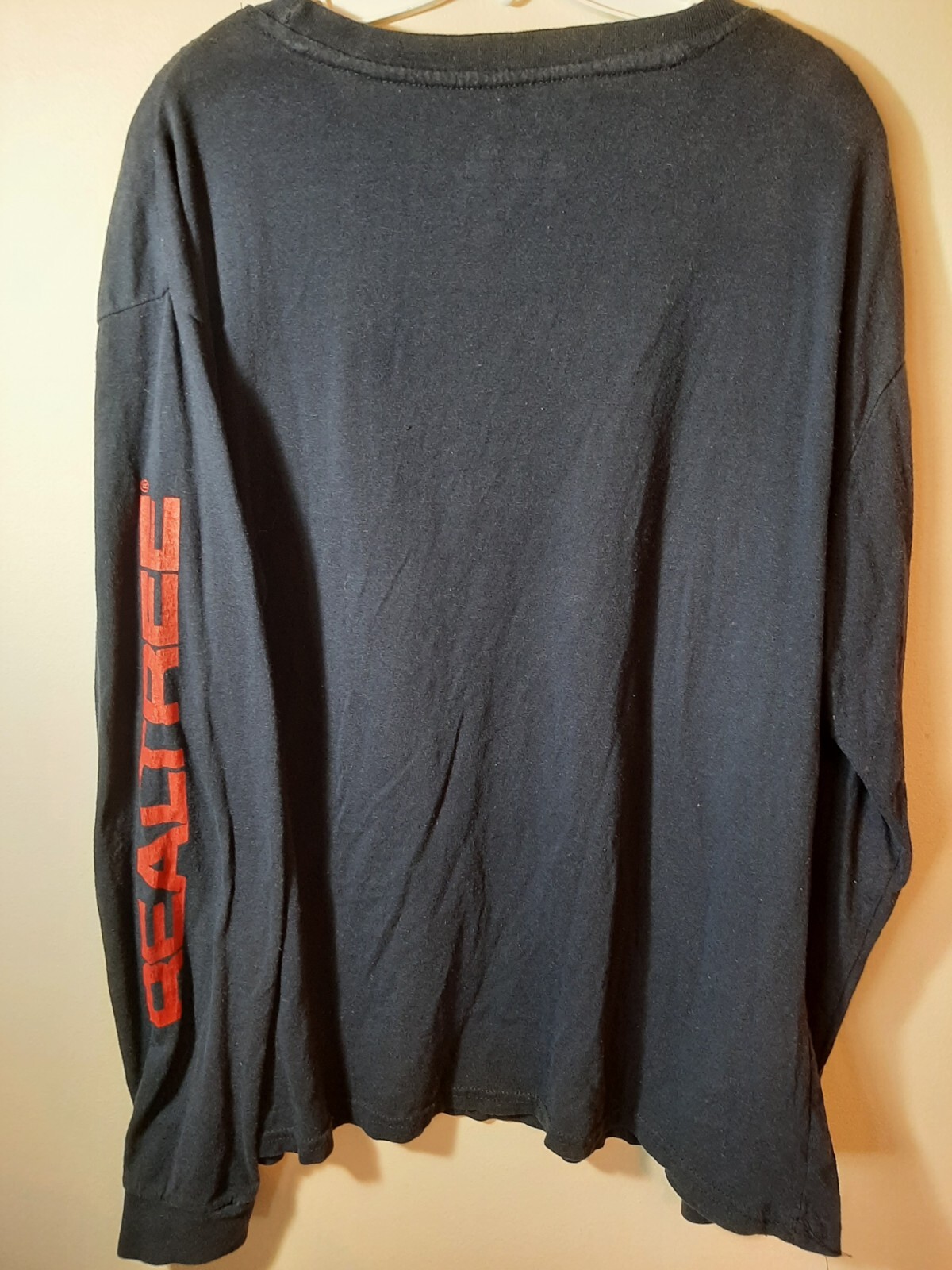 REALTREE BLUE LONG SLEEVE T-SHIRT Red White Blue Patriotic front SIZE XL--EUC!! gallery