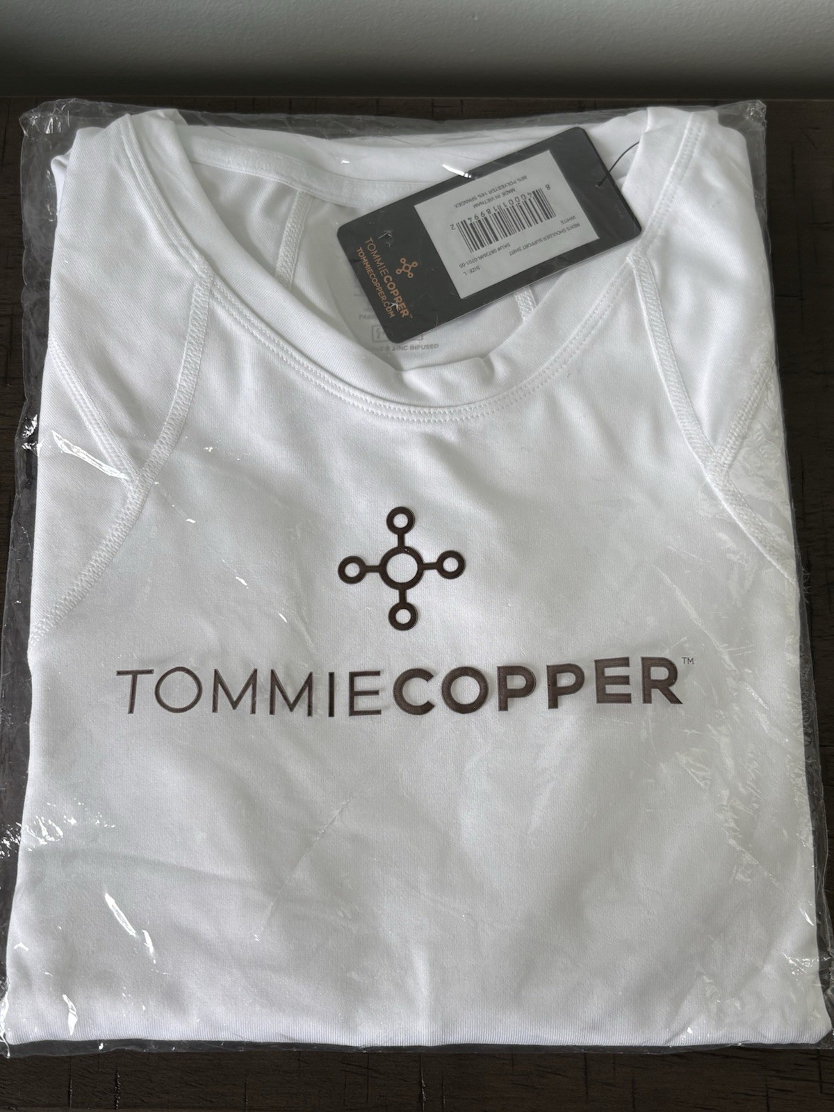 Tommie Copper Shoulder Centric Support Compression Shirt Men's Size Large White gallery