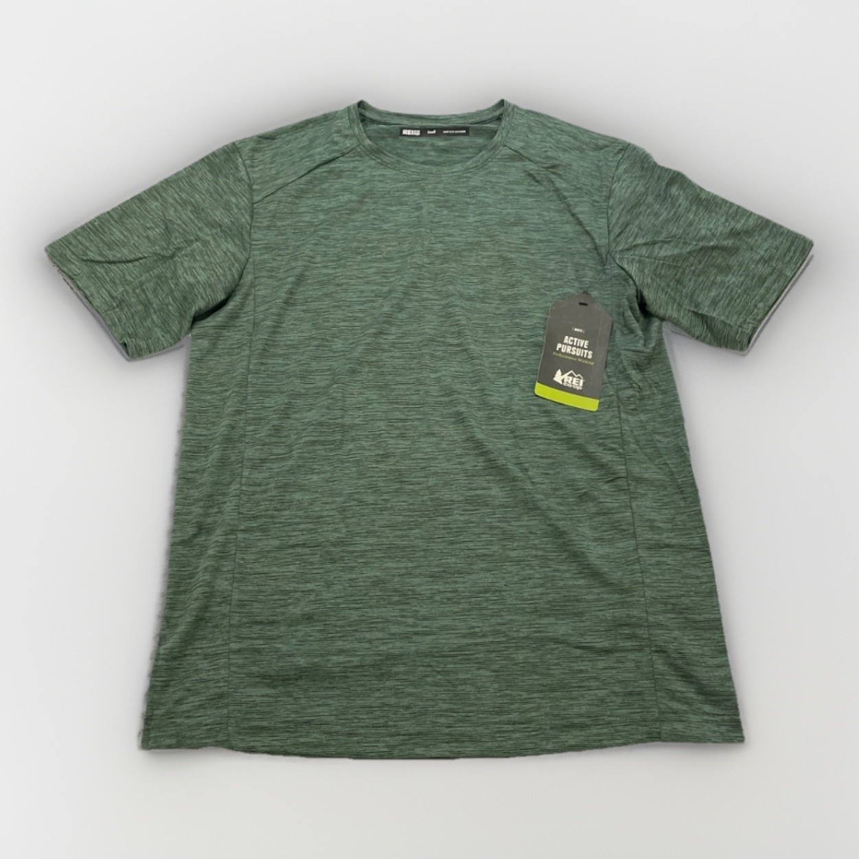 NEW Rei Co-Op Men's Active Pursuits Tee 'Green Arbor' Size Small gallery