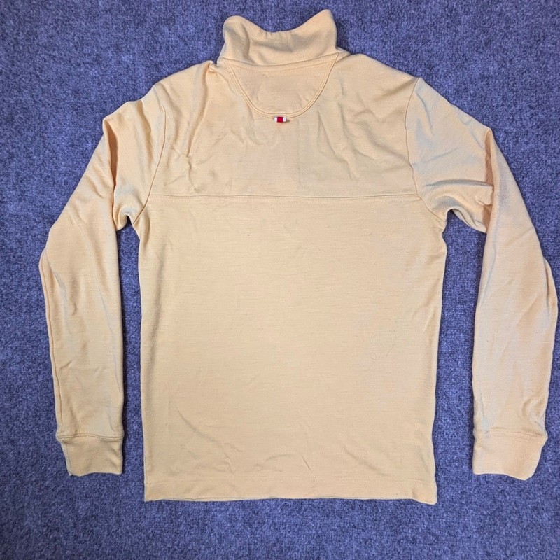 Tracksmith Mens Brighton Quarter Zip Running Pullover Yellow Small *Flaws* gallery