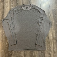 Patagonia Grey Capilene 3 Polartec Midweight Base Layer Performance Shirt Sz XL