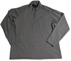 Travis Mathew Gray 1/4 Zip Pullover Mens XXL Golf Ball Ops Lightweight Stretch