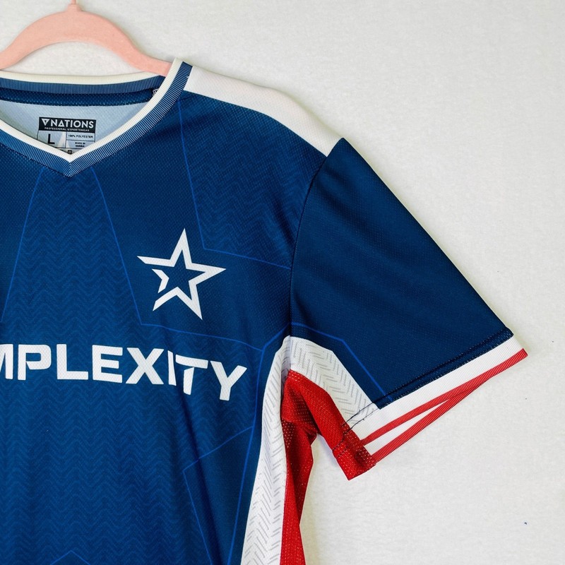 Complexity Gaming TimTheTatman Esports Jersey Nations Mens Large Blue Red White gallery
