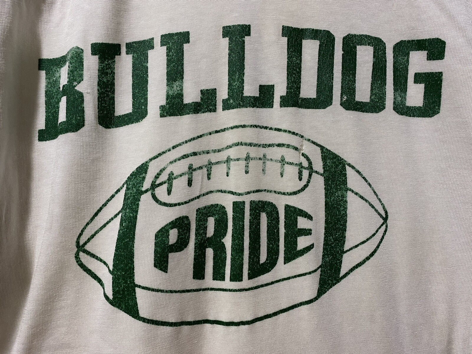 Champion Bulldog Pride Thrashed Single Stitch Vintage Vtg Football Jersey LARGE gallery