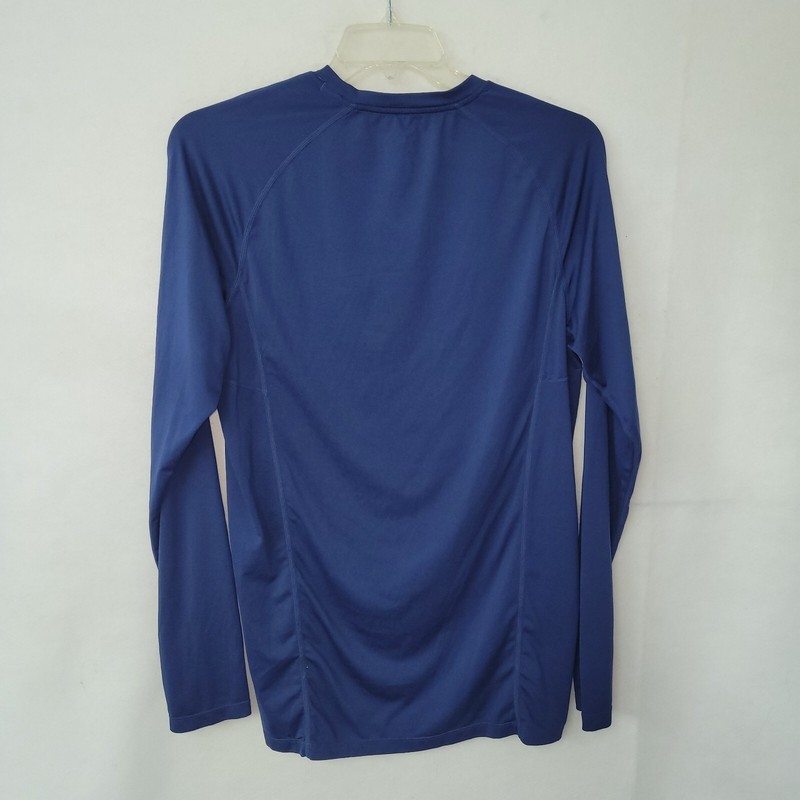 ODODOS Shirt Mens L Tall Blue Long Sleeve Athletic Performance TShirt Meta-Dry gallery