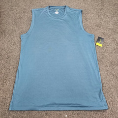 Men’s Sleeveless Tanks XL Muscle Athletic Tek Gear Blue 44 in Chest UPF40 Mesh
