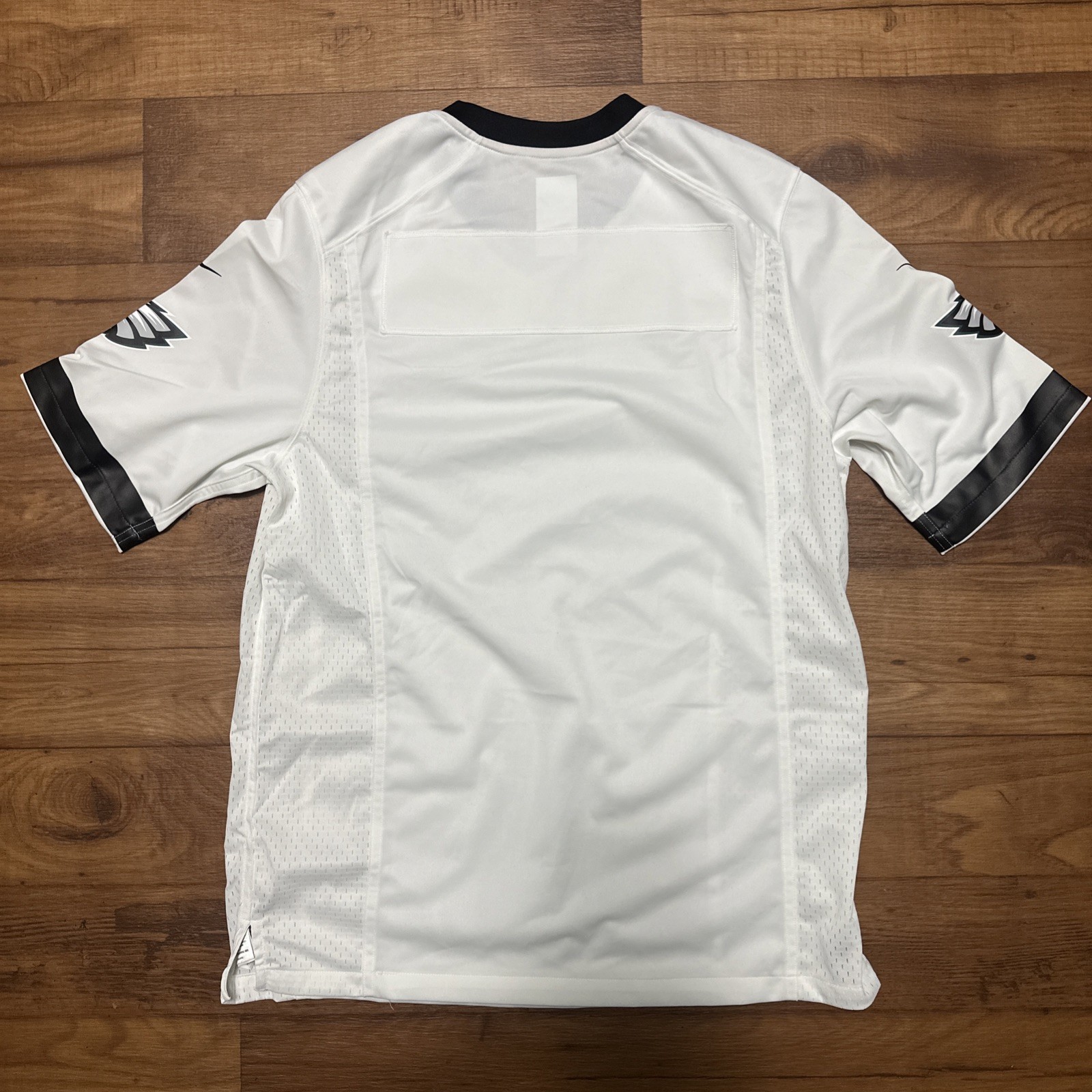 Nike White NFL Blank Philadelphia Eagles Football Home On Field Jersey Mens M gallery