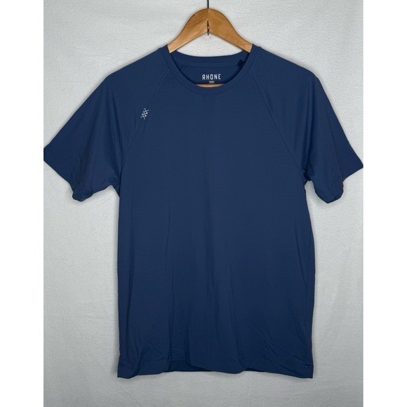 Rhone Reign Tech Performance Tee Blue Athletic Training Gym Shirt Men S Gym EUC gallery
