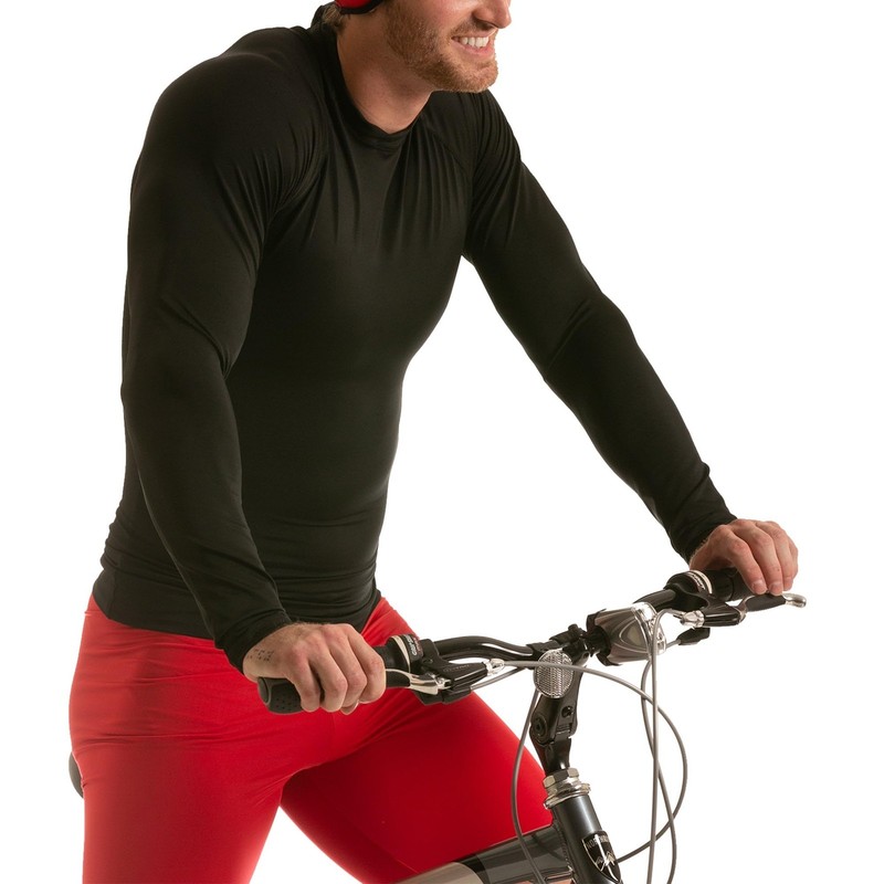 Insta Slim Activewear Compression Raglan Long Sleeve MA2010 Gunmetal/L gallery