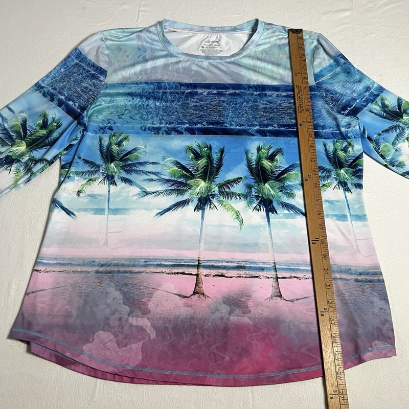 Silver Bait Long Sleeve Performance Fishing Shirt Men’s XL Stretch Beach Theme gallery