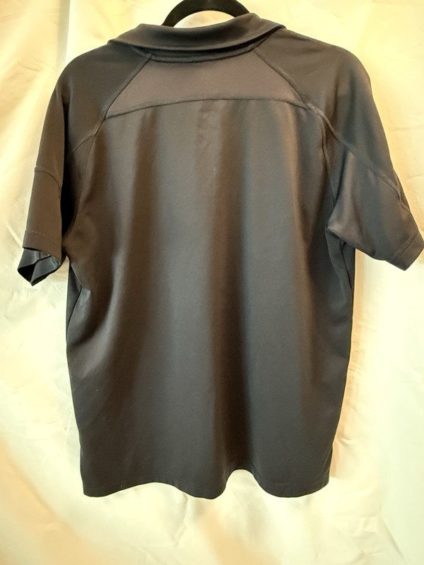 The North Face FlashDry 1/4 Zip Short Sleeve Polo Pullover Black L Poly gallery
