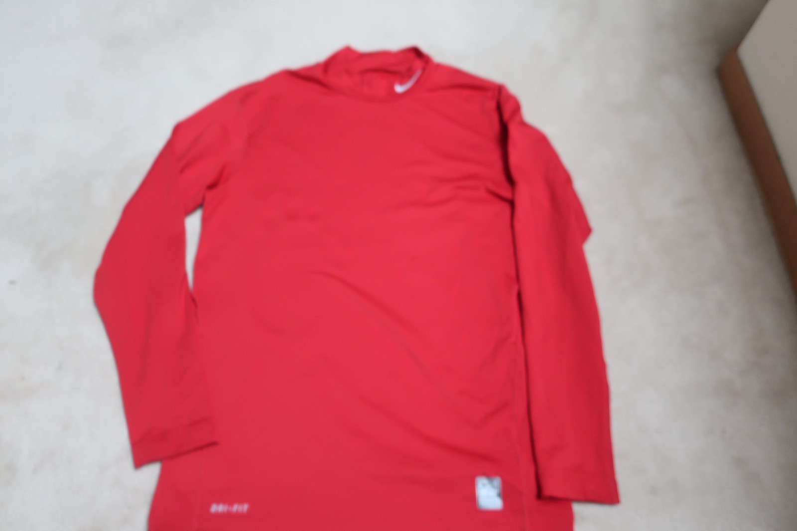 Nike Red Pro Combat Long Sleeve Dri-Fit Compression Shirt Size XXL gallery