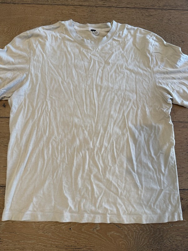 Lululemon Men T-Shirt XL (?) Beige Cotton No Tag See Pictures gallery