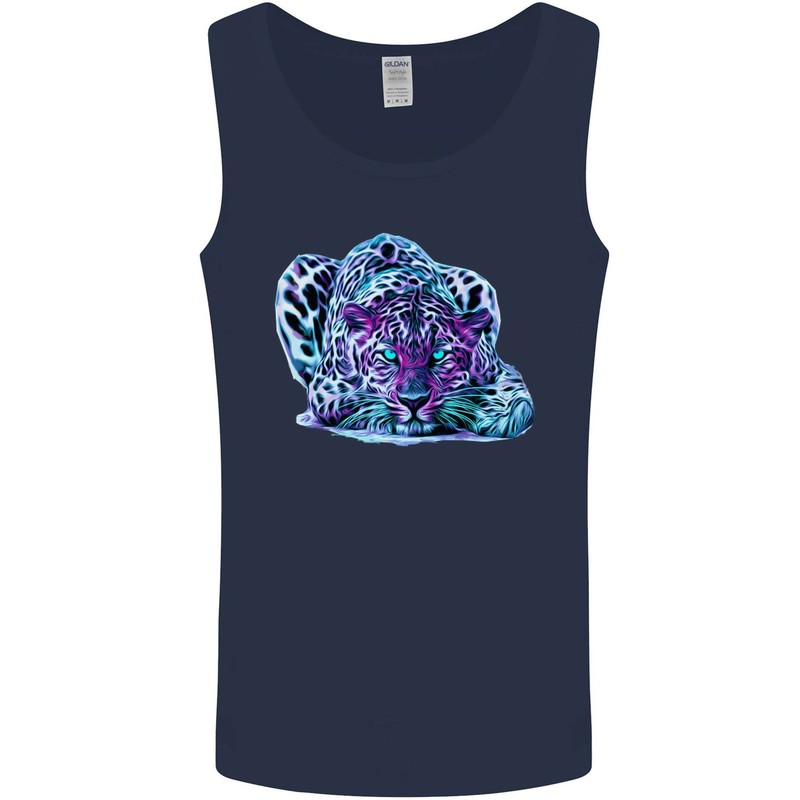 Colourful Leopard Wild Cat Panther Mens Vest Tank Top gallery