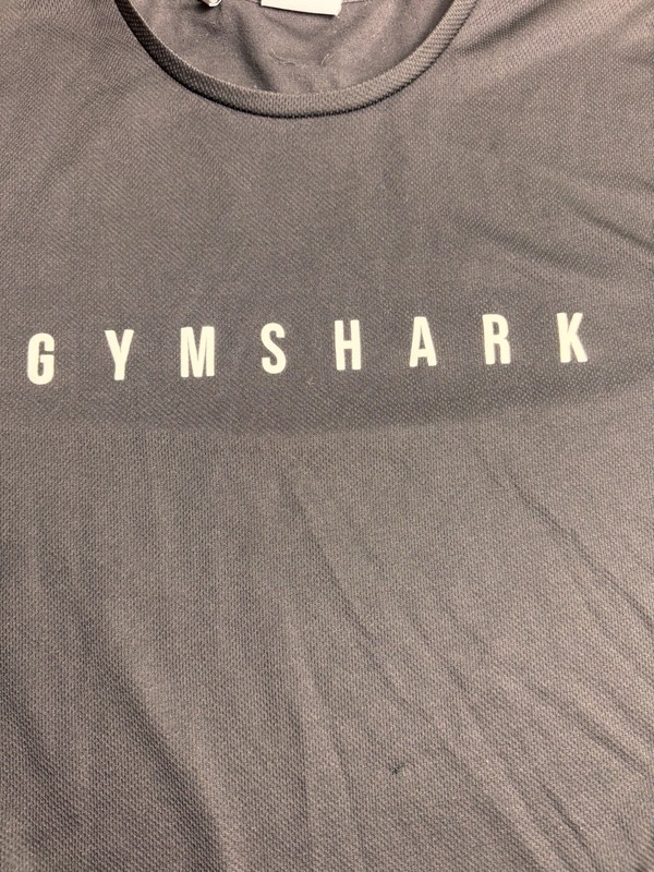 Gymshark Men's XL Black Short Sleeve Spellout Logo Fitness T-Shirt Tee gallery