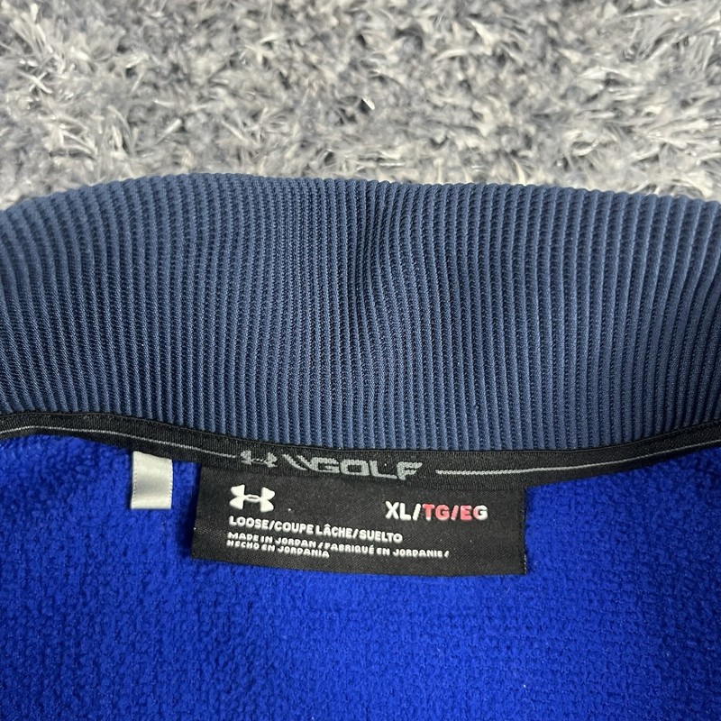Under Armour Pullover Adult Extra Large Blue Golf 1/4 Zip Performance Stretch gallery