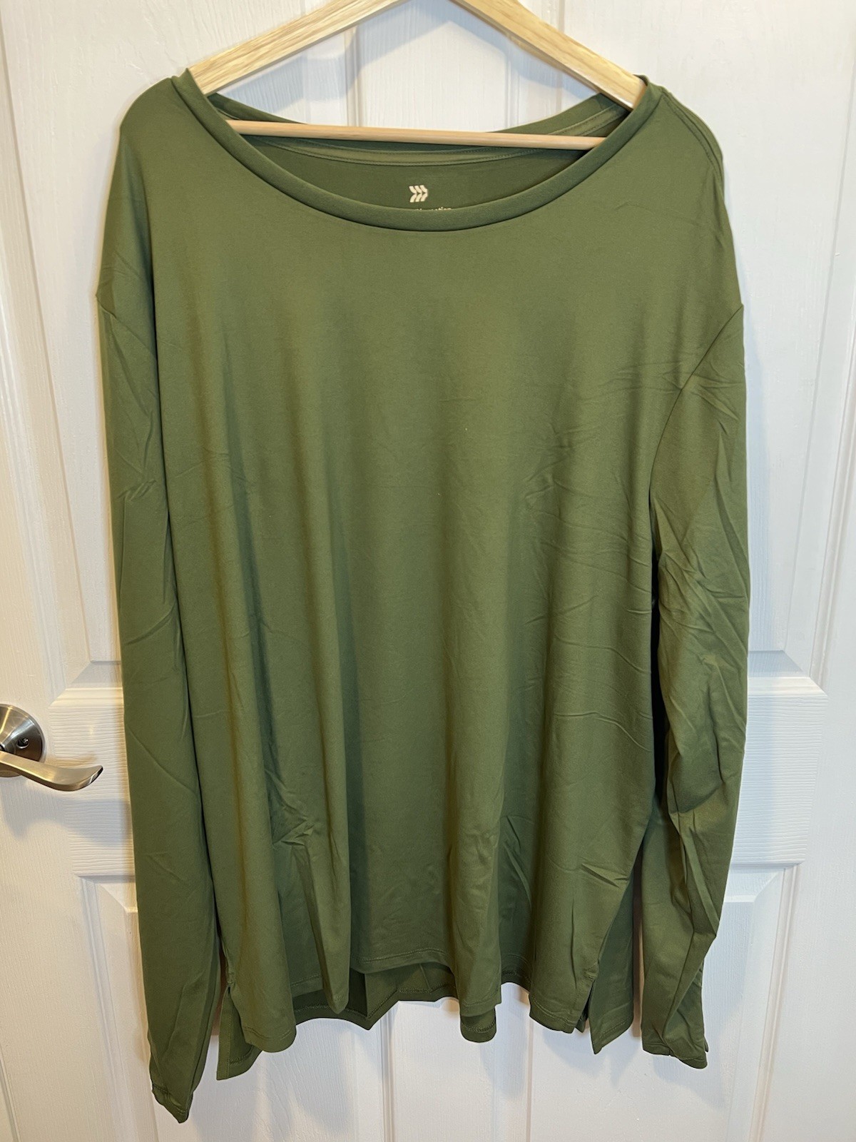 All In Motion Men's Long Sleeve Performance T-Shirt Green Size 3XL Crew Neck NWT gallery