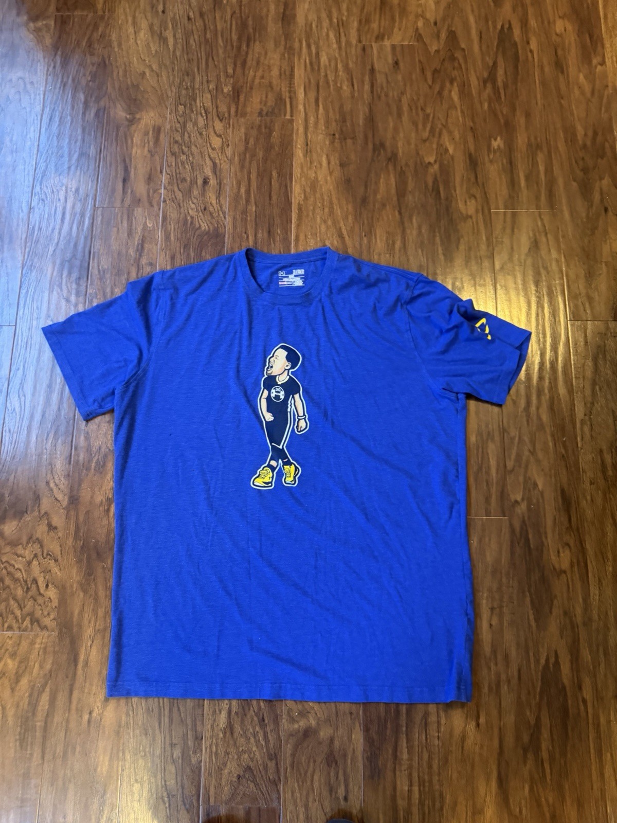 Under Armour Steph Curry LARGE Graphic Tee Cartoon SC Heat Gear T-Shirt NBA Fun gallery