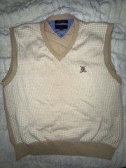 VINTAGE 2000’S Tommy Hilfiger Golf V-neck Cotton Vest Men’s Size XL