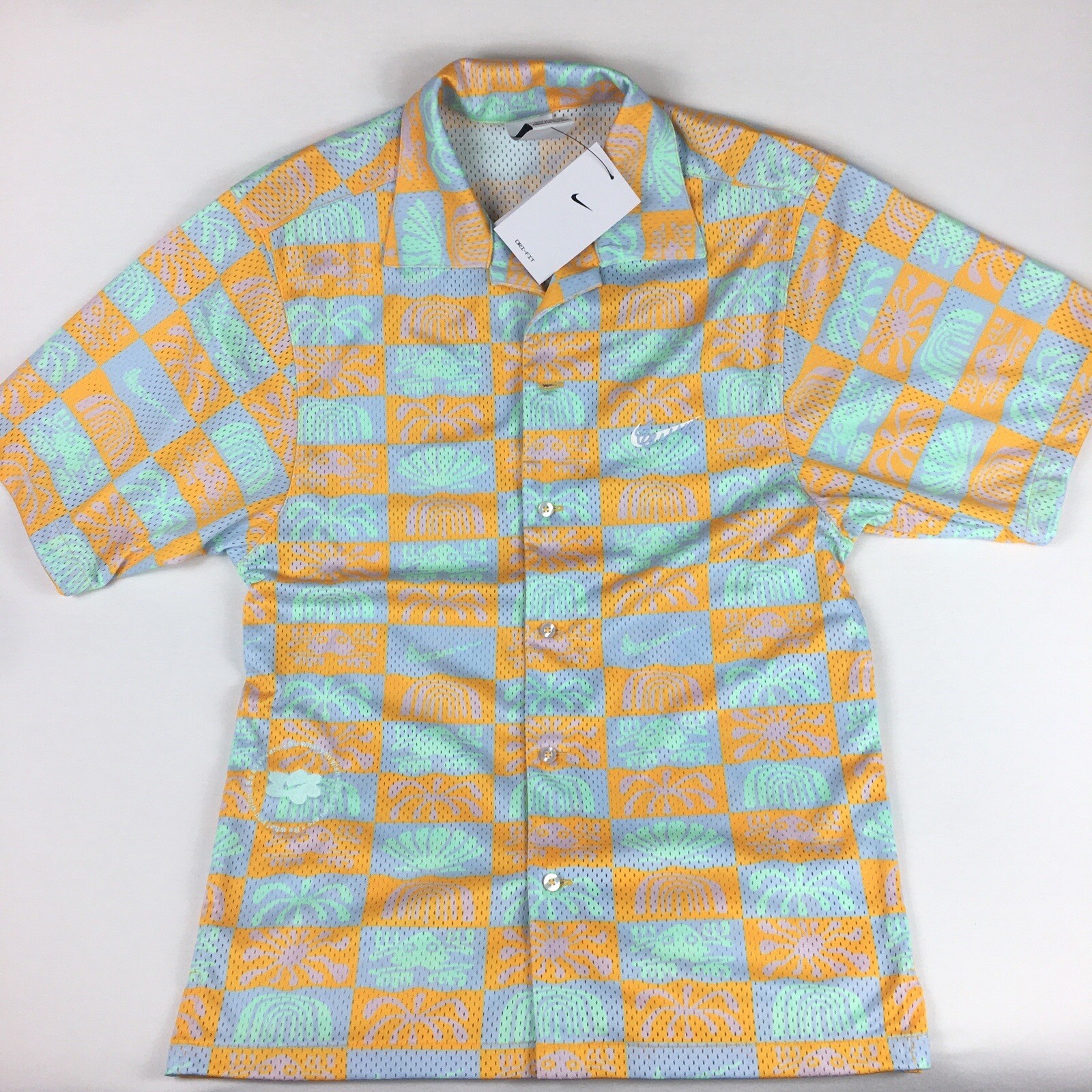 Nike Sportswear mesh Cruise Vacation Button Up Shirt Men’s Sz XS DV0041-739 New gallery